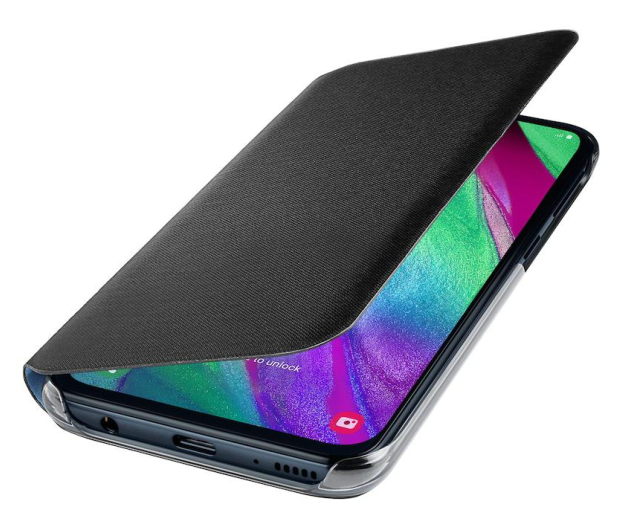 Etui Wallet Cover do Samsung Galaxy A40 czarne - 493076 - zdjęcie 3